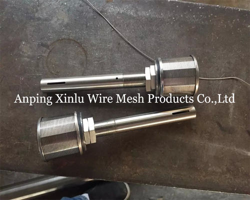 2 τόνων μακρύ λαιμό SS316L Johnson Wire Wrapped Screen Nozzle με NPT νήματα