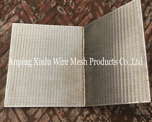 SS 321 Wedge Wire johnson type Sieve Bends συγκολλημένη άκρη 1.5X20mm Support Bar