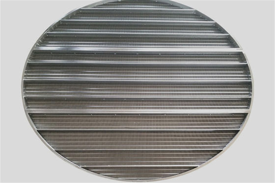 Διάμετρος 1250mm αυλάκωση 0.5mm Χ κοινά πλέγματα υποστήριξης καλωδίων σφηνών τύπων για τους ιονικούς ανταλλάκτες