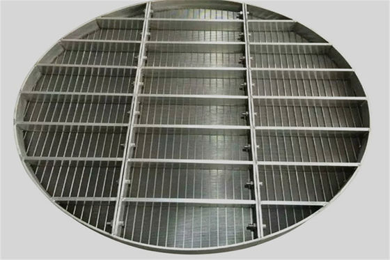 Διάμετρος 1250mm αυλάκωση 0.5mm Χ κοινά πλέγματα υποστήριξης καλωδίων σφηνών τύπων για τους ιονικούς ανταλλάκτες