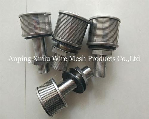 1 τόνος 100N 57mm Ατσάλινο σύρμα σφήνας Johnson Bottom Strainer Nozzle με ακρίβεια φίλτρου 50-300μm