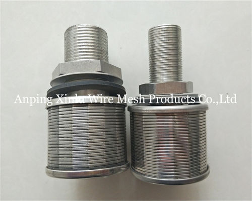 1 τόνος 100N 57mm Ατσάλινο σύρμα σφήνας Johnson Bottom Strainer Nozzle με ακρίβεια φίλτρου 50-300μm
