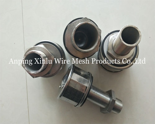 1 τόνος 100N 57mm Ατσάλινο σύρμα σφήνας Johnson Bottom Strainer Nozzle με ακρίβεια φίλτρου 50-300μm
