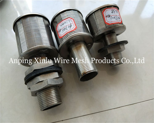 1 τόνος 100N 57mm Ατσάλινο σύρμα σφήνας Johnson Bottom Strainer Nozzle με ακρίβεια φίλτρου 50-300μm