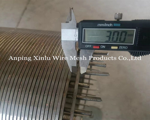 Ζυγισμένο 2.5x4mm συγκολλημένο προφίλ Vee Wire Screen Tube για επεξεργασία νερού και βιομηχανικές εφαρμογές φιλτραρίσματος