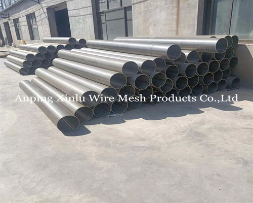 Ζυγισμένο 2.5x4mm συγκολλημένο προφίλ Vee Wire Screen Tube για επεξεργασία νερού και βιομηχανικές εφαρμογές φιλτραρίσματος