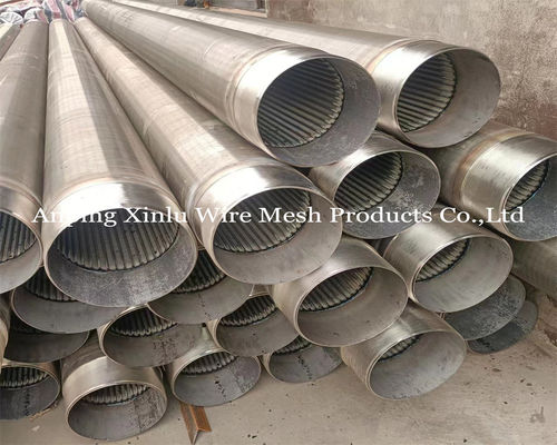 Ζυγισμένο 2.5x4mm συγκολλημένο προφίλ Vee Wire Screen Tube για επεξεργασία νερού και βιομηχανικές εφαρμογές φιλτραρίσματος