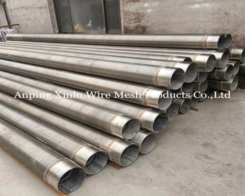 Ζυγισμένο 2.5x4mm συγκολλημένο προφίλ Vee Wire Screen Tube για επεξεργασία νερού και βιομηχανικές εφαρμογές φιλτραρίσματος