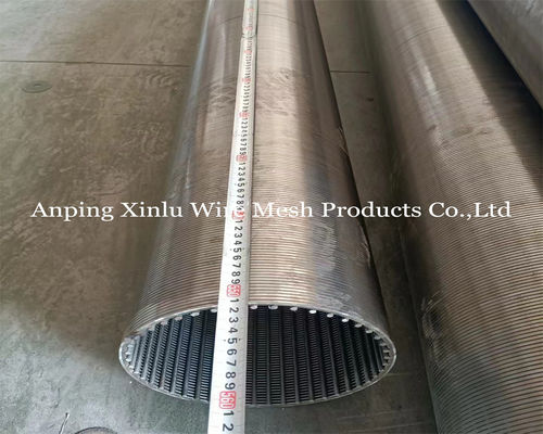 Ζυγισμένο 2.5x4mm συγκολλημένο προφίλ Vee Wire Screen Tube για επεξεργασία νερού και βιομηχανικές εφαρμογές φιλτραρίσματος