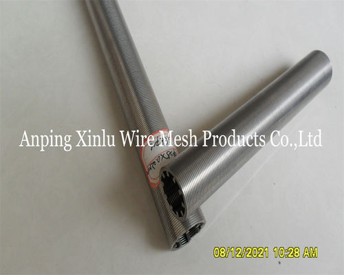 Ατσάλι από ανοξείδωτο χάλυβα 304 Johnson Vee Wire Screen Pipe 1-20 ίντσες σε σχήμα σφήνας για τη βιομηχανία πετρελαίου