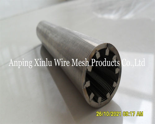 Ατσάλι από ανοξείδωτο χάλυβα 304 Johnson Vee Wire Screen Pipe 1-20 ίντσες σε σχήμα σφήνας για τη βιομηχανία πετρελαίου
