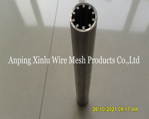 Ατσάλι από ανοξείδωτο χάλυβα 304 Johnson Vee Wire Screen Pipe 1-20 ίντσες σε σχήμα σφήνας για τη βιομηχανία πετρελαίου