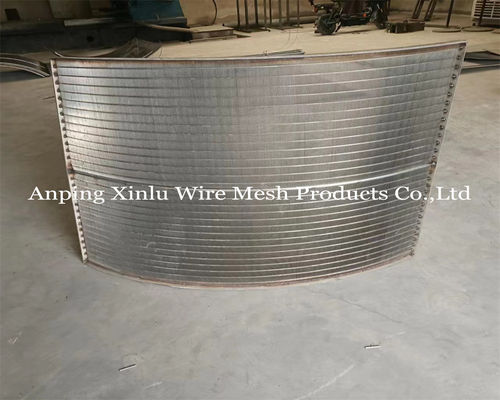 SS 321 Wedge Wire johnson type Sieve Bends συγκολλημένη άκρη 1.5X20mm Support Bar