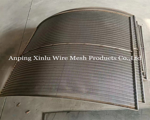 SS 321 Wedge Wire johnson type Sieve Bends συγκολλημένη άκρη 1.5X20mm Support Bar