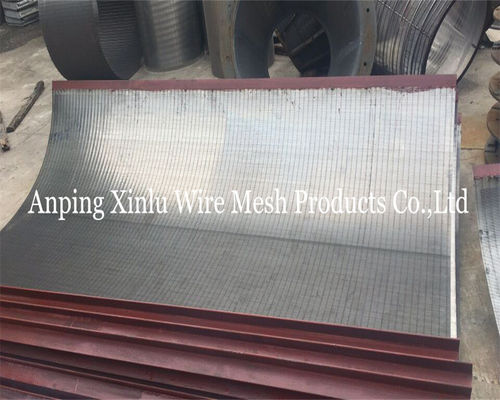 SS 321 Wedge Wire johnson type Sieve Bends συγκολλημένη άκρη 1.5X20mm Support Bar