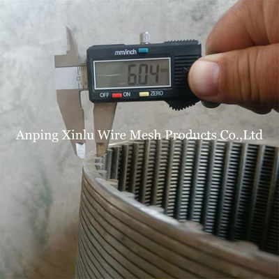 3x6mm Wire Water Well Screen Pipe 1&quot; έως 200&quot; για πετρέλαιο/αέριο/ορυχεία/κινητήρες/πρoτσέτες/καθαριστικά/καθαριστικά υπόγειων υδάτων/αποβλήτα