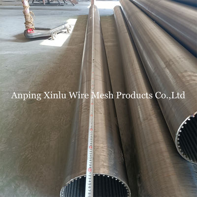 3x6mm Wire Water Well Screen Pipe 1&quot; έως 200&quot; για πετρέλαιο/αέριο/ορυχεία/κινητήρες/πρoτσέτες/καθαριστικά/καθαριστικά υπόγειων υδάτων/αποβλήτα