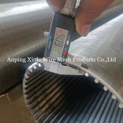 3x6mm Wire Water Well Screen Pipe 1&quot; έως 200&quot; για πετρέλαιο/αέριο/ορυχεία/κινητήρες/πρoτσέτες/καθαριστικά/καθαριστικά υπόγειων υδάτων/αποβλήτα