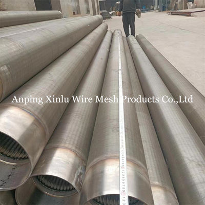 14&quot; SS316L Johnson τύπου Vee Wire Water Well Screen Pipe με αρσενικά / θηλυκά νήματα