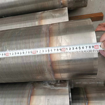 14&quot; SS316L Johnson τύπου Vee Wire Water Well Screen Pipe με αρσενικά / θηλυκά νήματα