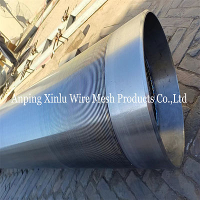 14&quot; SS316L Johnson τύπου Vee Wire Water Well Screen Pipe με αρσενικά / θηλυκά νήματα