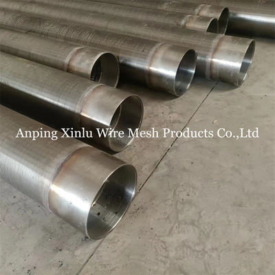 FOTI V Σωλήνας οθόνης σύρματος 2.9m Standard Duplex Stainless Steel Wire Wrapped Sand Control συνεχής σχισμή οθόνης σωλήνα