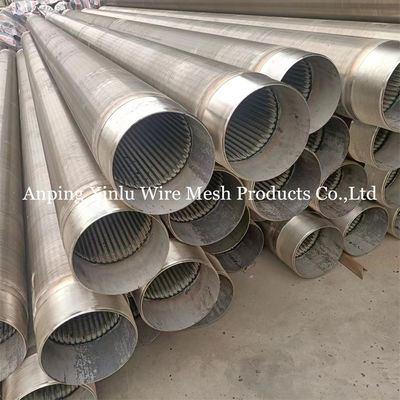 FOTI V Σωλήνας οθόνης σύρματος 2.9m Standard Duplex Stainless Steel Wire Wrapped Sand Control συνεχής σχισμή οθόνης σωλήνα
