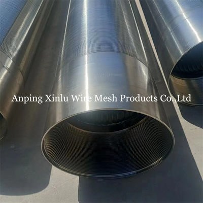 FOTI V Σωλήνας οθόνης σύρματος 2.9m Standard Duplex Stainless Steel Wire Wrapped Sand Control συνεχής σχισμή οθόνης σωλήνα