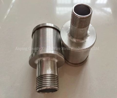 Εύκολη εγκατάσταση Hastelloy C Wire Wrapped Screen Nozzle για διπλό ανοξείδωτο χάλυβα 2205 Johnson Filter Nozzle