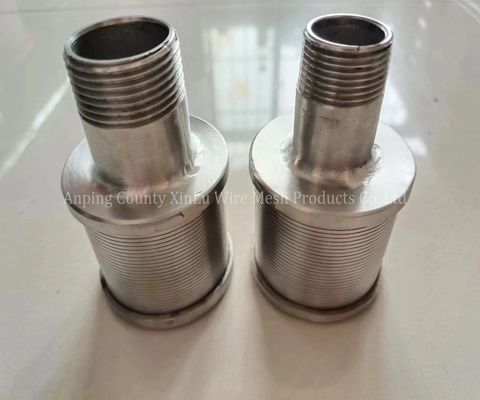 Εύκολη εγκατάσταση Hastelloy C Wire Wrapped Screen Nozzle για διπλό ανοξείδωτο χάλυβα 2205 Johnson Filter Nozzle