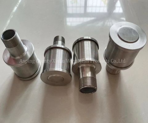 Εύκολη εγκατάσταση Hastelloy C Wire Wrapped Screen Nozzle για διπλό ανοξείδωτο χάλυβα 2205 Johnson Filter Nozzle