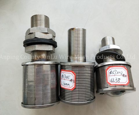 Εύκολη εγκατάσταση Hastelloy C Wire Wrapped Screen Nozzle για διπλό ανοξείδωτο χάλυβα 2205 Johnson Filter Nozzle