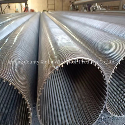 Ελέγχου άμμου από ανοξείδωτο χάλυβα Johnson Wire Screen Tube για γεωτρήσεις πετρελαϊκών αντλιών
