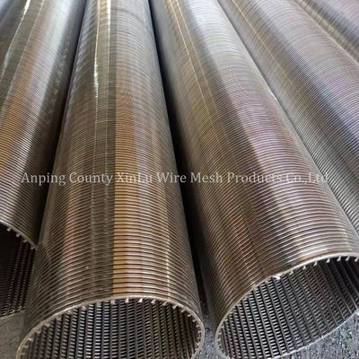 Ελέγχου άμμου από ανοξείδωτο χάλυβα Johnson Wire Screen Tube για γεωτρήσεις πετρελαϊκών αντλιών