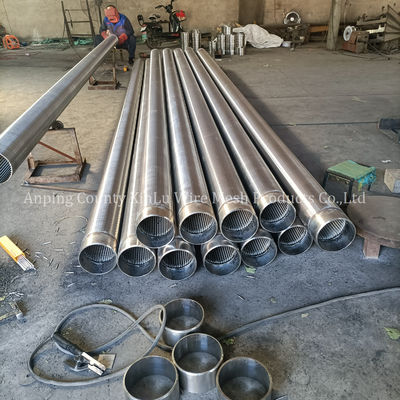 Ελέγχου άμμου από ανοξείδωτο χάλυβα Johnson Wire Screen Tube για γεωτρήσεις πετρελαϊκών αντλιών