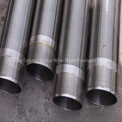 14&quot; φίλτρο νερού Johnson Screen Pipe με τυλιγμένο σύρμα 3x6mm Fitting NPT για γεωτρήσεις πηγών υπόγειων υδάτων