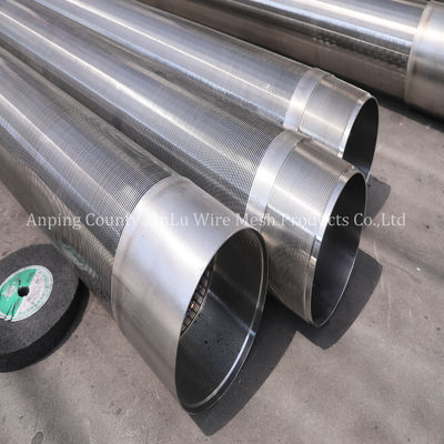 14&quot; φίλτρο νερού Johnson Screen Pipe με τυλιγμένο σύρμα 3x6mm Fitting NPT για γεωτρήσεις πηγών υπόγειων υδάτων
