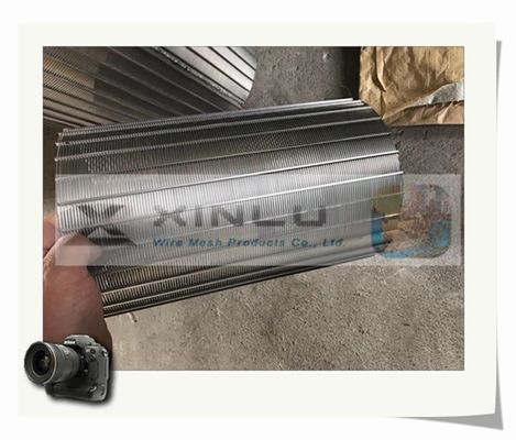 Κύλινδροι οθόνης καλωδίων σφηνών FOTI μη που φράζουν το καλάθι φίλτρων ανοξείδωτου απόβλητου ύδατος