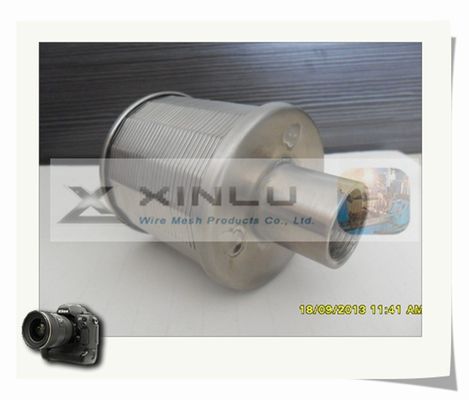 Ακροφύσιο 148mm φίλτρων κατεργασίας ύδατος οθόνης καλωδίων σφηνών θηλυκό SS316L BSPT που περνιέται κλωστή