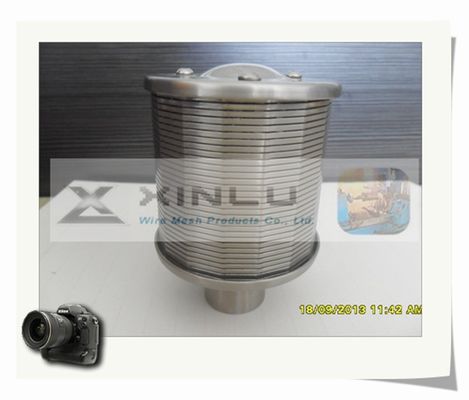 Ακροφύσιο 148mm φίλτρων κατεργασίας ύδατος οθόνης καλωδίων σφηνών θηλυκό SS316L BSPT που περνιέται κλωστή