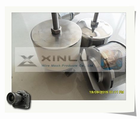 Διπλό ακροφύσιο SS316L DN 82mm οθόνης Johnson καλωδίων σφηνών ροής που προσαρμόζεται