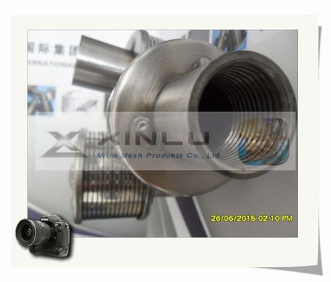 Ακροφύσιο 148mm φίλτρων κατεργασίας ύδατος οθόνης καλωδίων σφηνών θηλυκό SS316L BSPT που περνιέται κλωστή