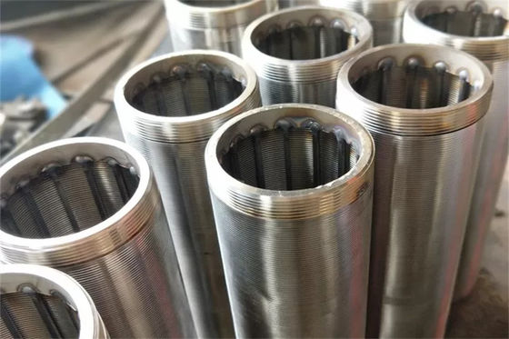Στοιχεία SS304 οθόνης φίλτρων νερού Electropolished κανένα μαγνητικό καλώδιο Β που τυλίγεται
