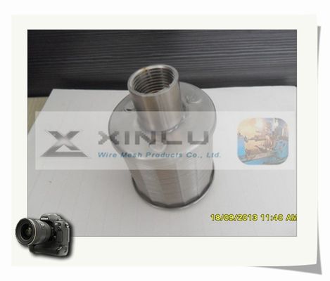 G3/4» ανθεκτικό ακροφύσιο 0.25mm φίλτρων άμμου ακροφύσιο φίλτρων κατεργασίας ύδατος αυλακώσεων 316L