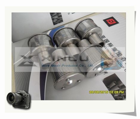 G3/4» ανθεκτικό ακροφύσιο 0.25mm φίλτρων άμμου ακροφύσιο φίλτρων κατεργασίας ύδατος αυλακώσεων 316L