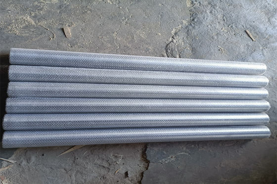 Οθόνη DN 60mm καλωδίων σφηνών SUS316 Johnson αντιοξειδωτικός προσαρμοσμένος σωλήνας οθόνης φίλτρων