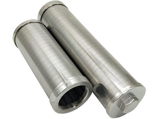 Οθόνη DN 60mm καλωδίων σφηνών SUS316 Johnson αντιοξειδωτικός προσαρμοσμένος σωλήνας οθόνης φίλτρων