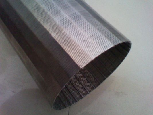 OD 126mm συνεχής σωλήνας ανοξείδωτου AISI 316 οθόνης αυλακώσεων