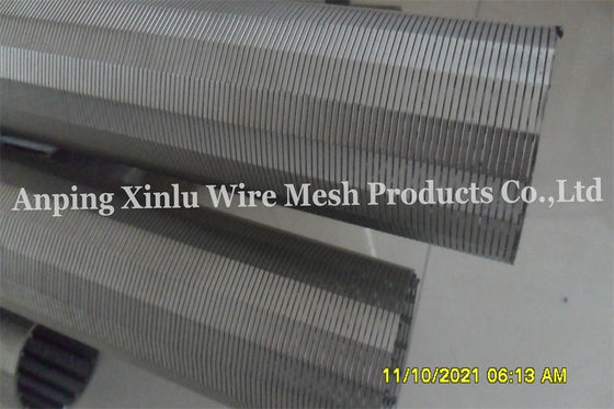 Συνεχής σωλήνας AISI 316 OD 86mm Gap 0.1mm οθόνης φίλτρων αυλακώσεων οθόνη καλωδίων Johnson