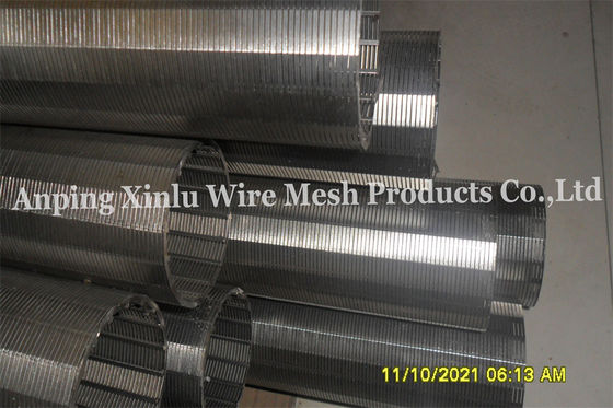 Συνεχής σωλήνας AISI 316 OD 86mm Gap 0.1mm οθόνης φίλτρων αυλακώσεων οθόνη καλωδίων Johnson